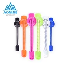 Светоотражающие ленивые эластичные шнурки AONIJIE без завязывания для ночных прогулок бега езды на велосипеде кроссовок флуоресцентные Легкие шнурки