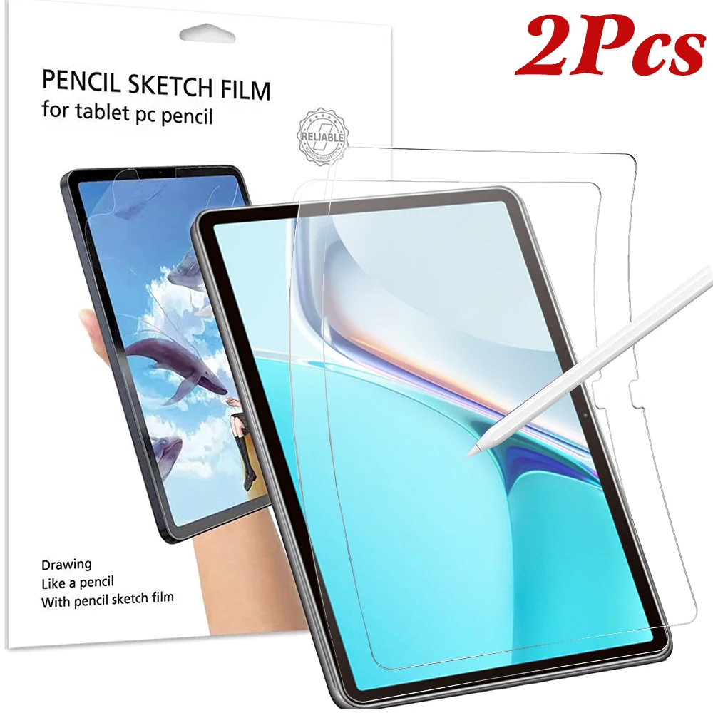 

2PCS Paper Feel Screen Protector Film HD Anti Glare For Huawei Matepad 11 Pro 10.8 12.6 Mate Pad 10.4 Matte PET Painting Writing