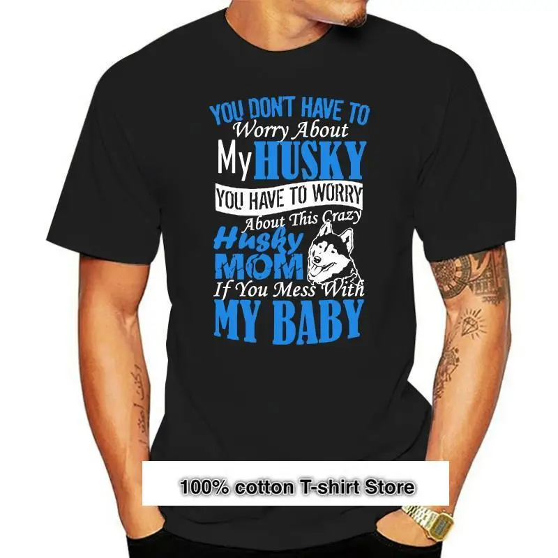 

Camiseta de Husky Mom para hombre, ropa guay para mujer, top