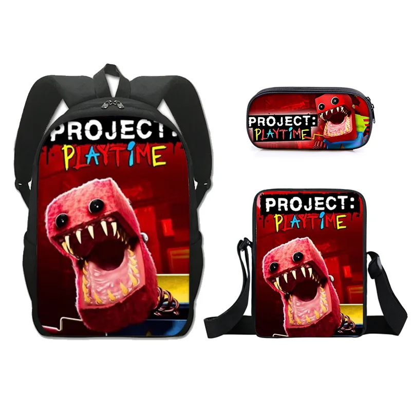 

Project Playtime Boxy Boo Schoolbag Travel Backpack Shoulder Bag Pencil Case Gift for Kids Students