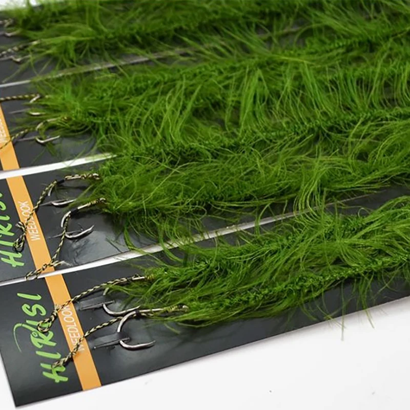 Рыболовный крючок Hirisi для ловли карпа готовый комбинированный волос готовые