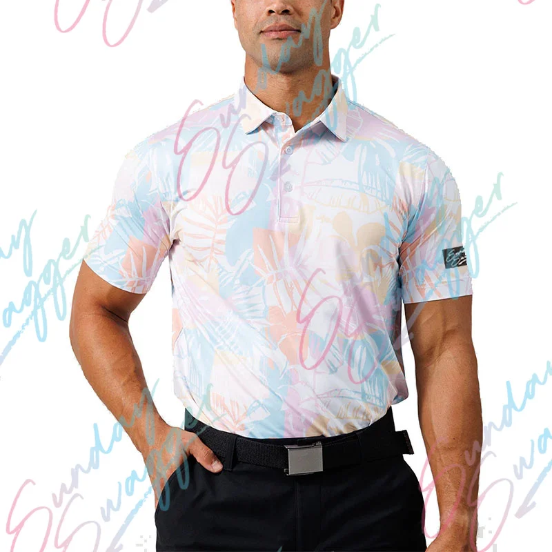 Sunday Swagger 3D printed golf polo shirt summer shirt sleeveless T-shirt fitness unisex clothes  fast dry breathable casual