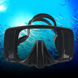 Adult Scuba Diving Mask Tempered Glass High Defination Swimming Goggles with Nose Cover Snorkel Gear Freediving Swim