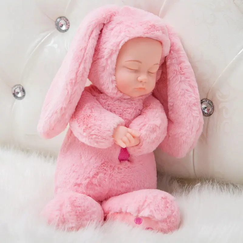 

Zqswkl 35cm Small Doll Children's Simulation Dolls Baby Sleep Plush Rag Reborn Doll Girl Toys Baby Reborn Baby Girl