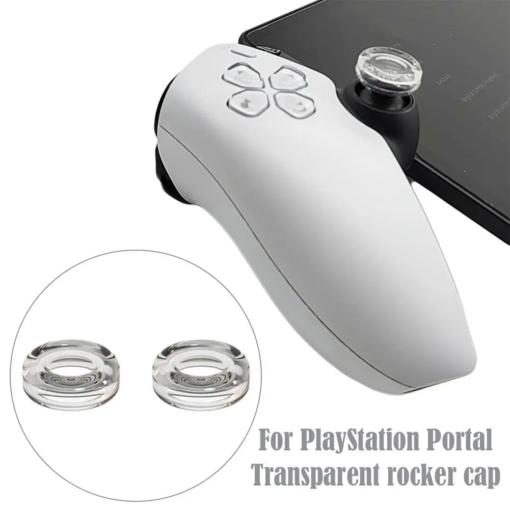 Фото 2 шт. для Play Station Portal Series, крышка джойстика с кристаллами, жидкий силикон, высококачественная противоскользящая крышка, увеличивающая рост №4