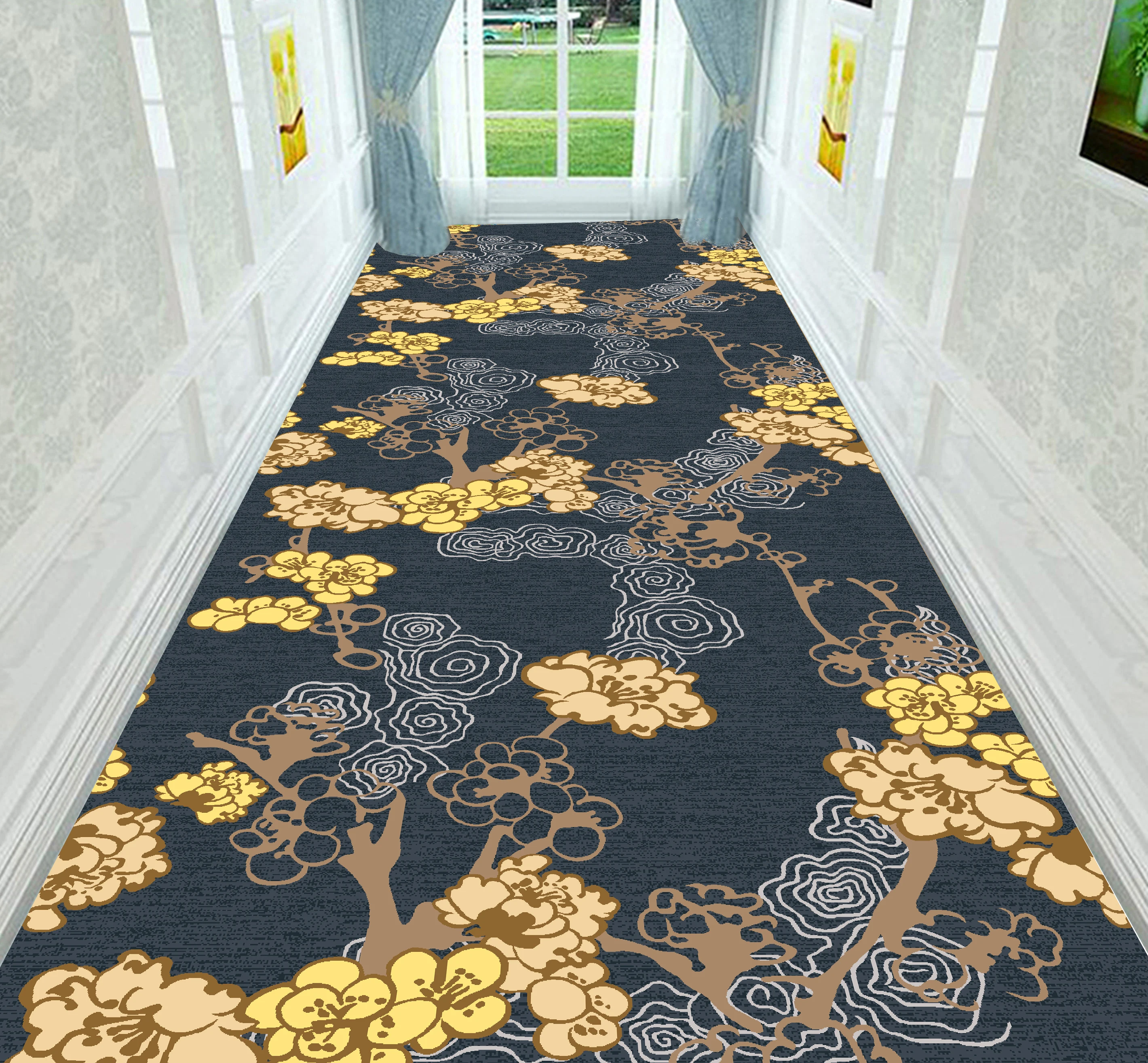 

Цветочный коридор, коврик для прихожей Runner, домашний декор, ковры для гостиной, коврик для спальни, кухни, напольный коврик, Придверный коврик