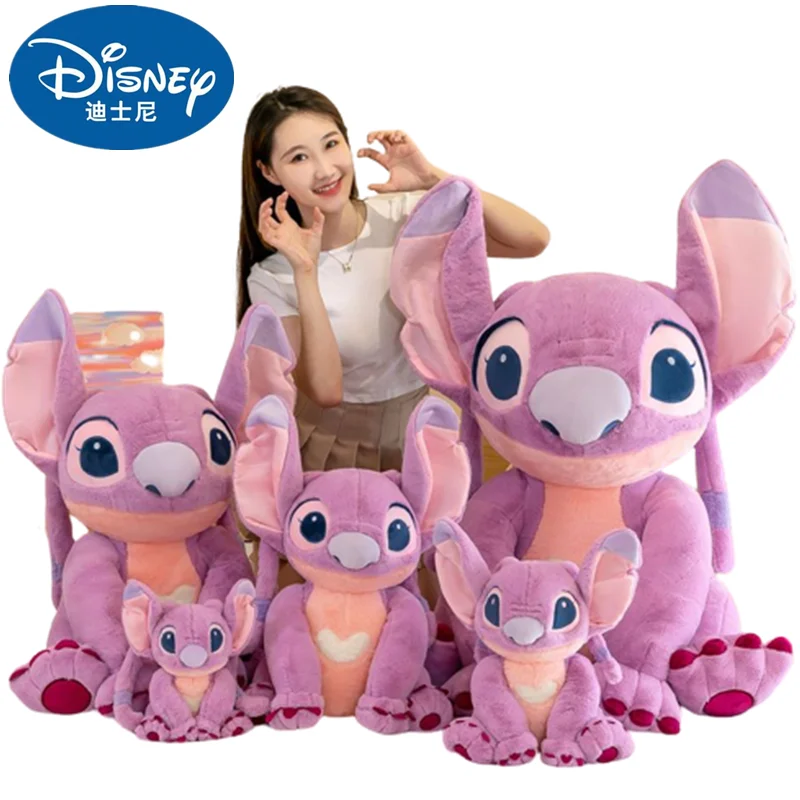 

30/45CM Disney New Stitch Plush Toy Lilo & Stitch Cartoon Stuffed Soft Stitch Angie Stress relief Doll Pillow Toy Kids Xmas Gift