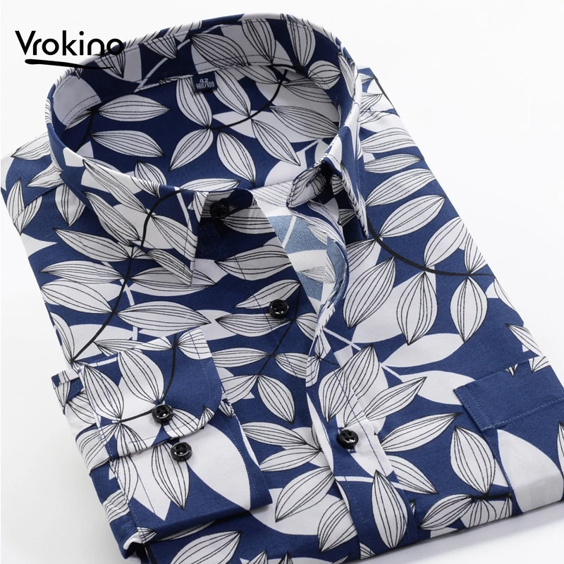 

24 Color Options Plus Large Size 2021Spring and Summer New Products Men's Casual Classic Print Shirt Fat and Thin Can Wear