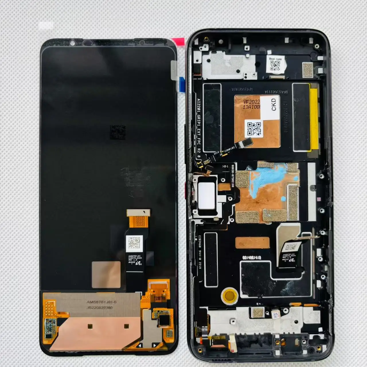 6,78 ''Amoled оригинальный 165 Гц для Asus ROG 6 Phone 6 6D AI2201C ЖК-экран + сенсорная панель дигитайзер с рамкой для ROG 6 Pro (art.: 3920cfdba97e7) - 3920cfdba97e7