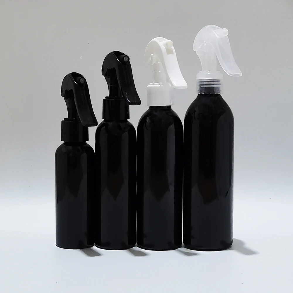 

30PCS 100ml 150ml 200ml 250ml Black Makeup Setting Trigger Spray,Liquid Plastic Spray Bottle ,5oz Disinfectant Spray Bottle