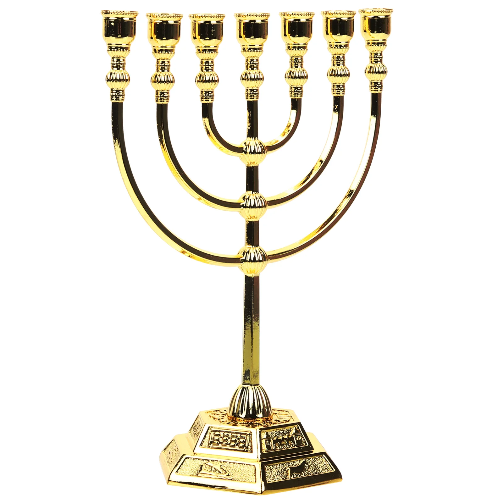 

Gold Table Decor Festival Candlestick Dining Tabletop Religious Candlesticks Metal Party Ornaments Desktop Decoration