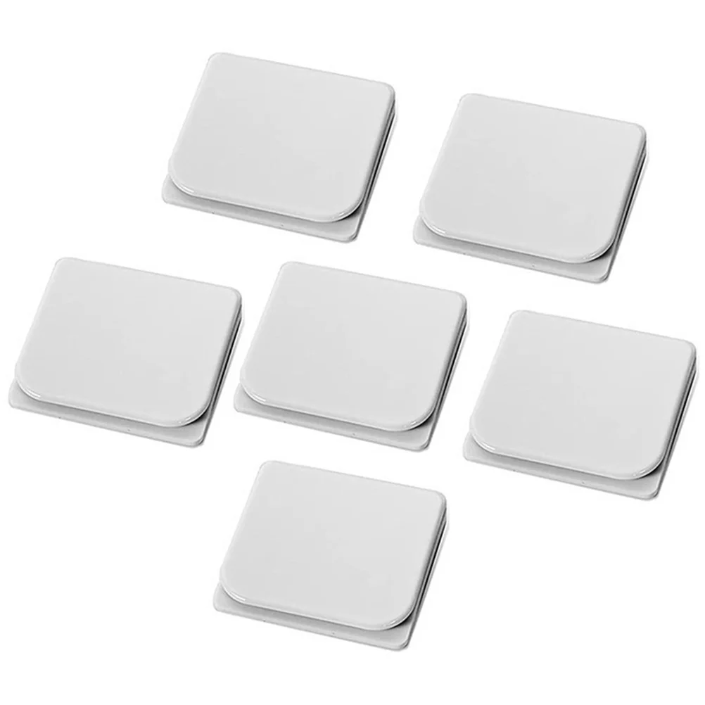 

Shower Curtain Fixing Clip Weight Splash-proof Guard Adhesive Clips Bathroom Wall Liner Splashing Windproof White Rod