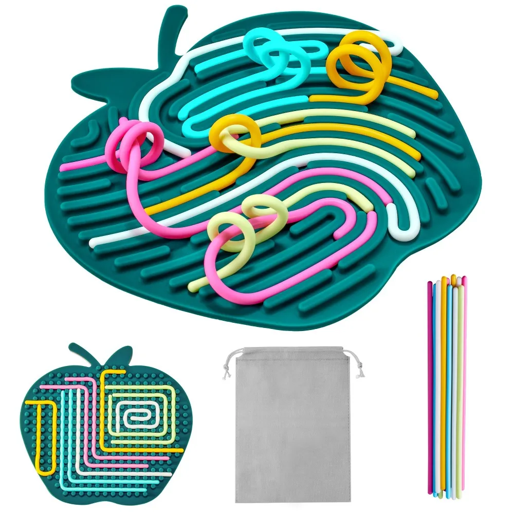 Креативная доска для сенсорной активности в форме яблока силиконовые