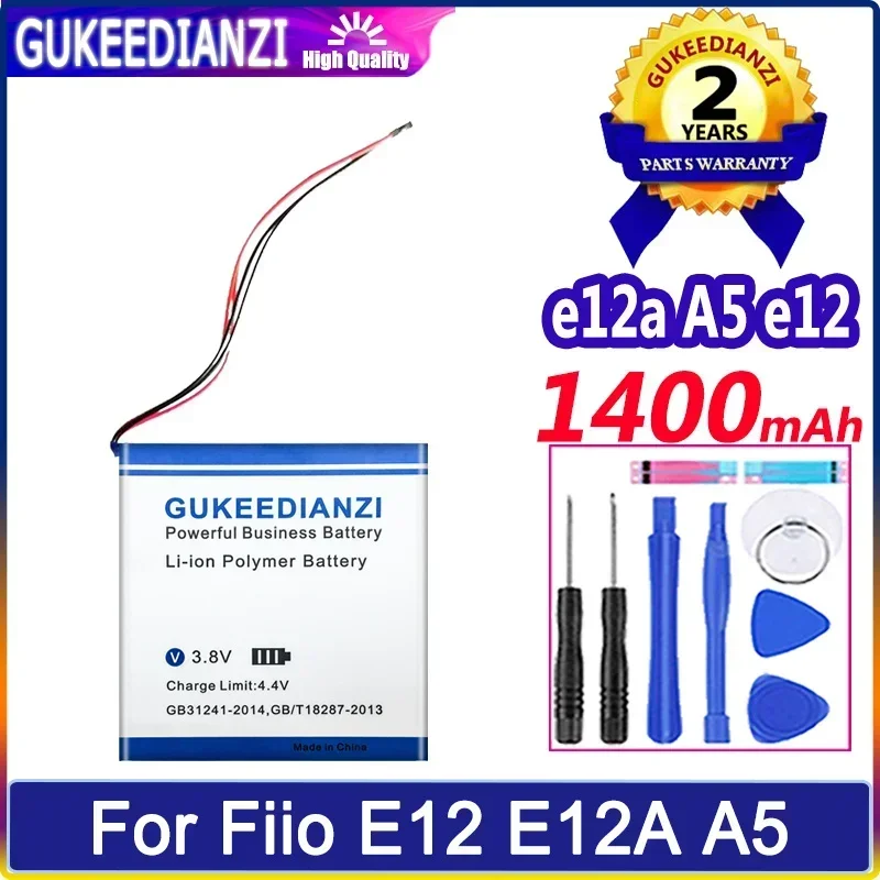 Сменные батареи большой емкости 1400 мАч для Fiio E12 E12A A5 Player