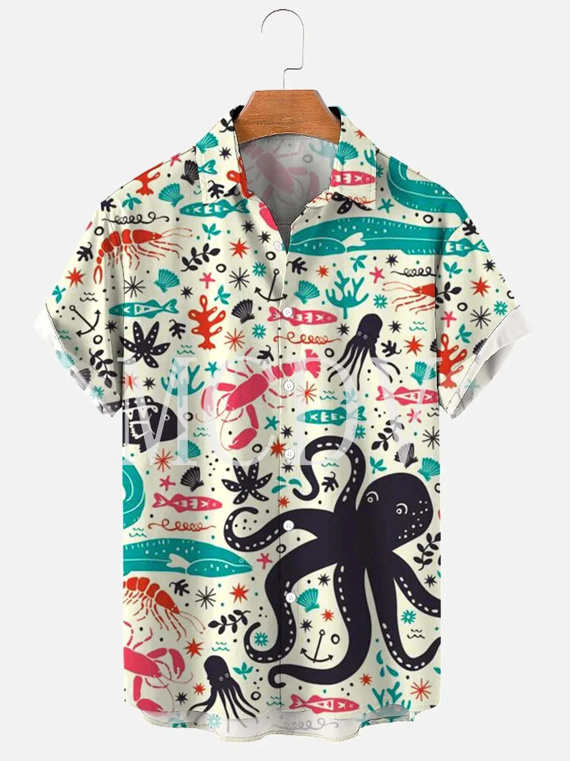 

Hawaiian Sailor Octopus Ship 3D All Over Printed Hawaiian Shirt Men For Women Casual Breathable Hawaiian Short Sleeve Shirt