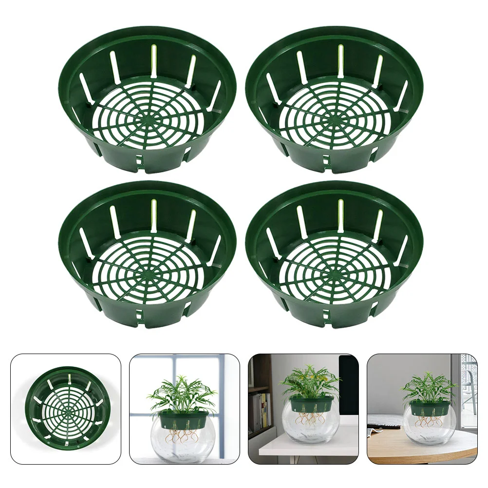 

4pcs Sturdy Useful Practical Aquatic Nursery Cup Flower Bulbs Basket Baskets Nursery Basket