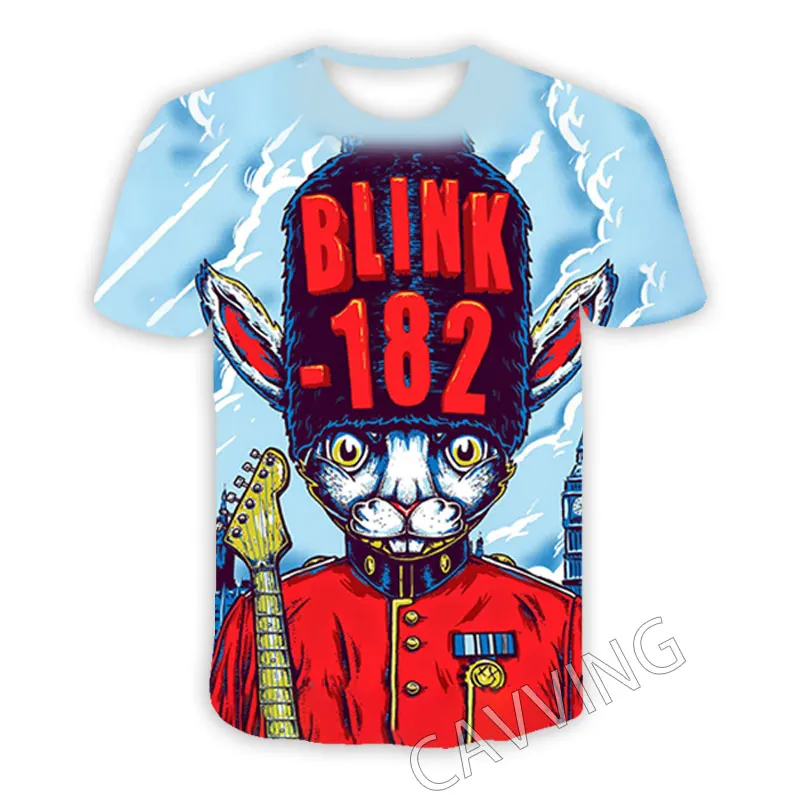 

Повседневные футболки CAVVING 3D с принтом Blink 182 Rock, футболки в стиле хип-хоп, Стильные топы в стиле Харадзюку, одежда для мужчин/женщин