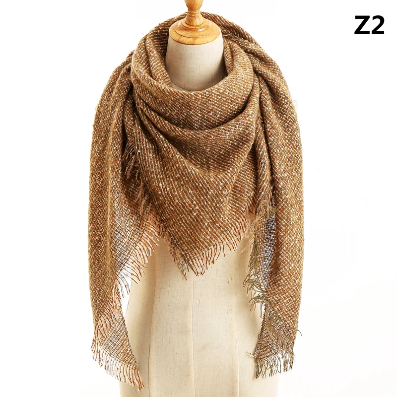 

2022 Vrouwen Sjaal Plaid Winter Kasjmier Sjaals Dame Sjaals Bandana Neck Warm Knit Driehoek Bandage Foulard Echarpe Femme Wraps