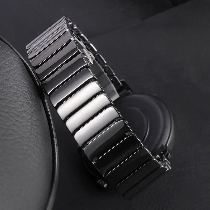 

Ceramic Strap For Samsung Galaxy Watch 4/3 45mm 41mm/Active 2 46mm/42mm Gear S3 bracelet Huawei GT/2/2e 20/22mm Luxury Watchband