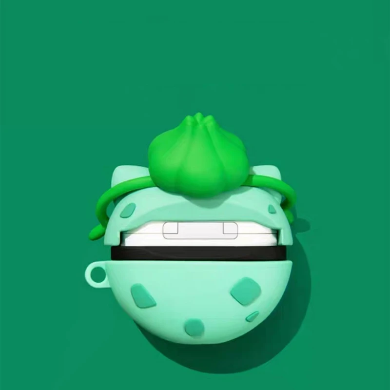 Pokemon custodia per Apple AirPods 1 2 3 Airpod Pro 3D stile Bulbasaur 3
