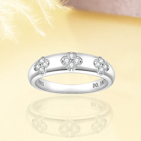 Anziw колечко из серебра с муассанитом