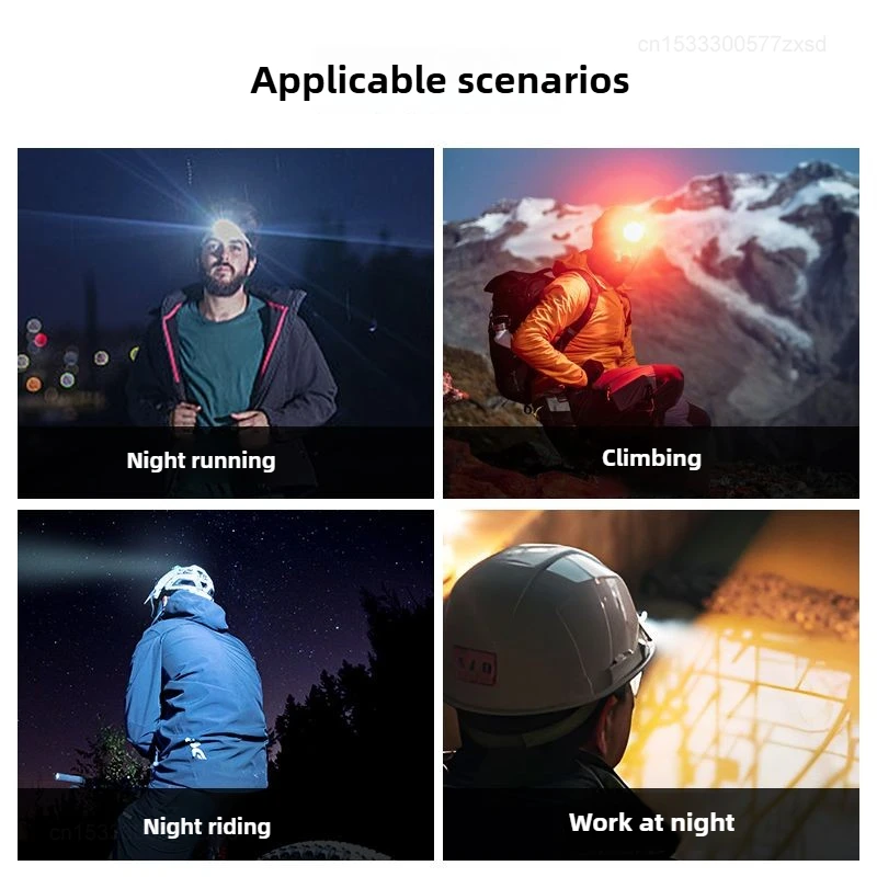 Xiaomi Warsun светодиодный сенсорный зажим для шляпы водостойкий налобный фонарь