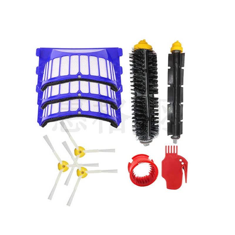 

Replacement Part Kit for IROBOT 6 Series Sweeper 529,610,611,627,650,620,640,630,660 Vacuum Filter+Side Brush
