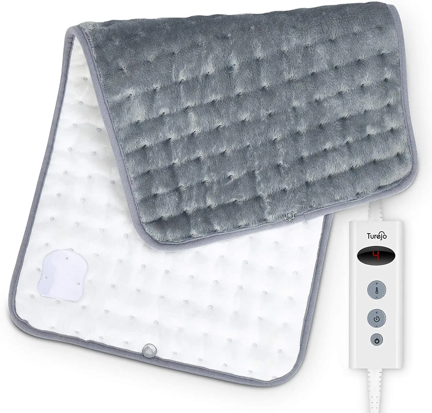 

Lumbar Electric Blanket 10 Fast Heating Levels, 9 Automatic Shutdown Modes, Ultra Soft 61X 31cm Turejo