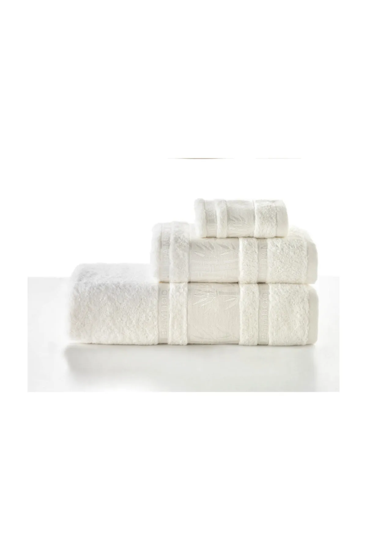 

Цветное бамбуковое банное полотенце 90x150-крем