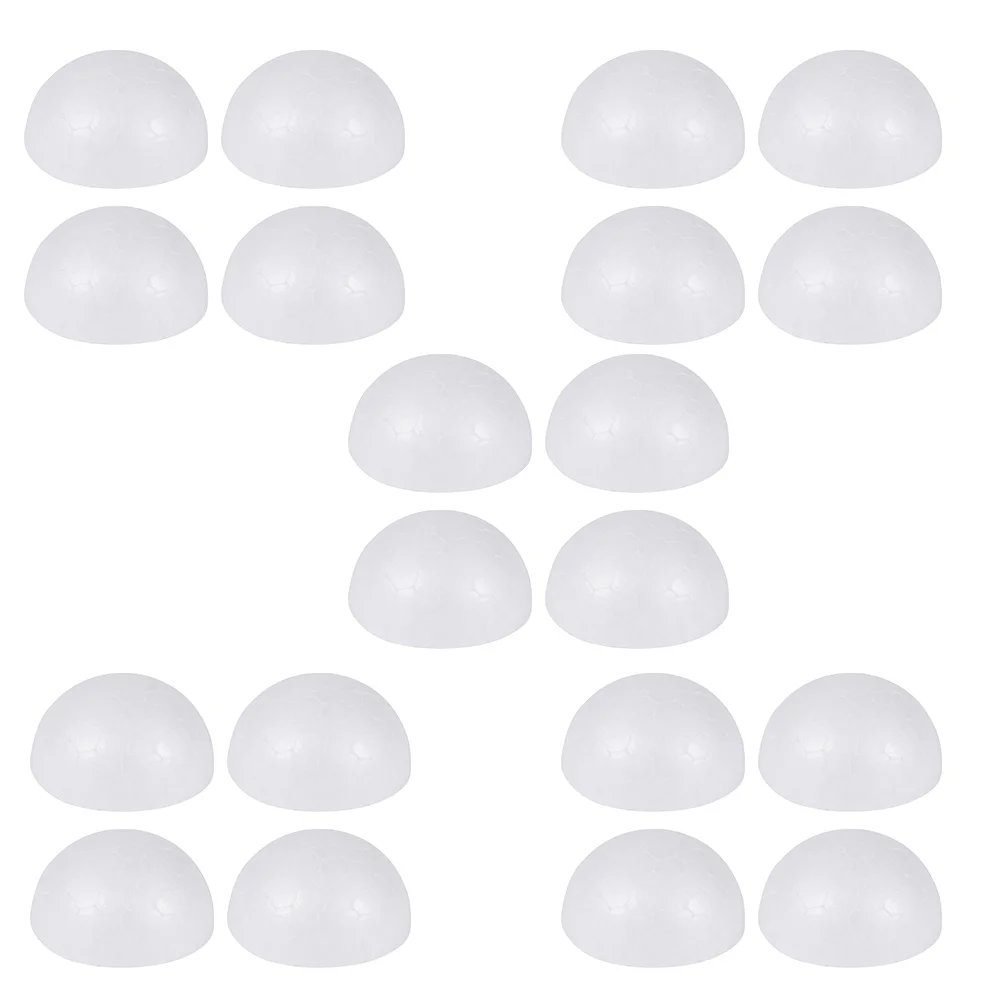 

20pcs Half Ball Shape Material Christmas DIY Craft Decoration Foam Half Balls