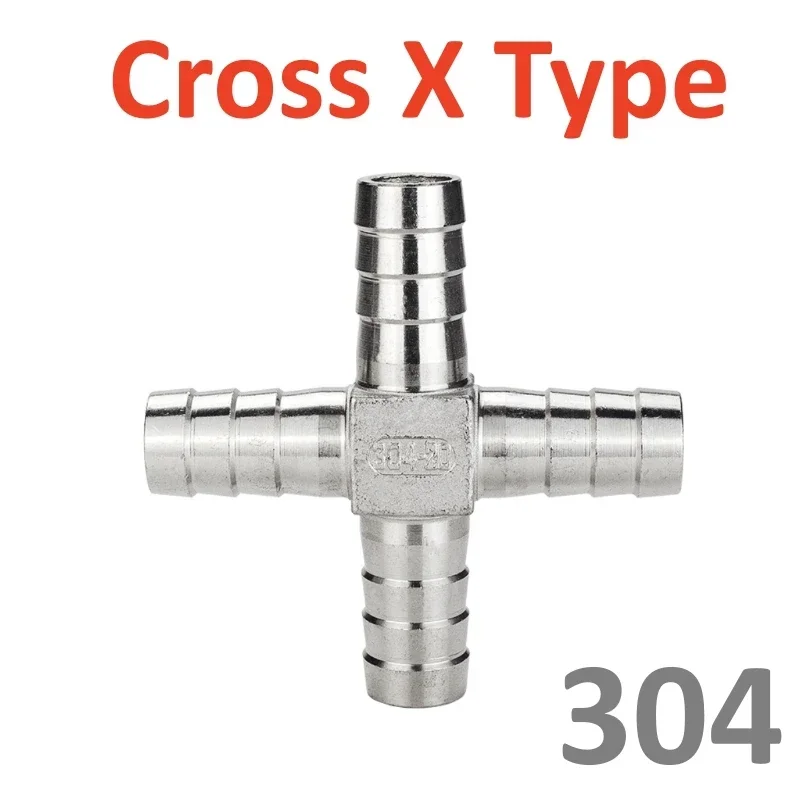 

Зубчатый шланг из нержавеющей стали 304, соединители для хвостового шланга 6 мм, 8 мм, 10 мм, 12 мм, Т-тип Y, фитинг для труб, соединитель Pagoda Tail Barb