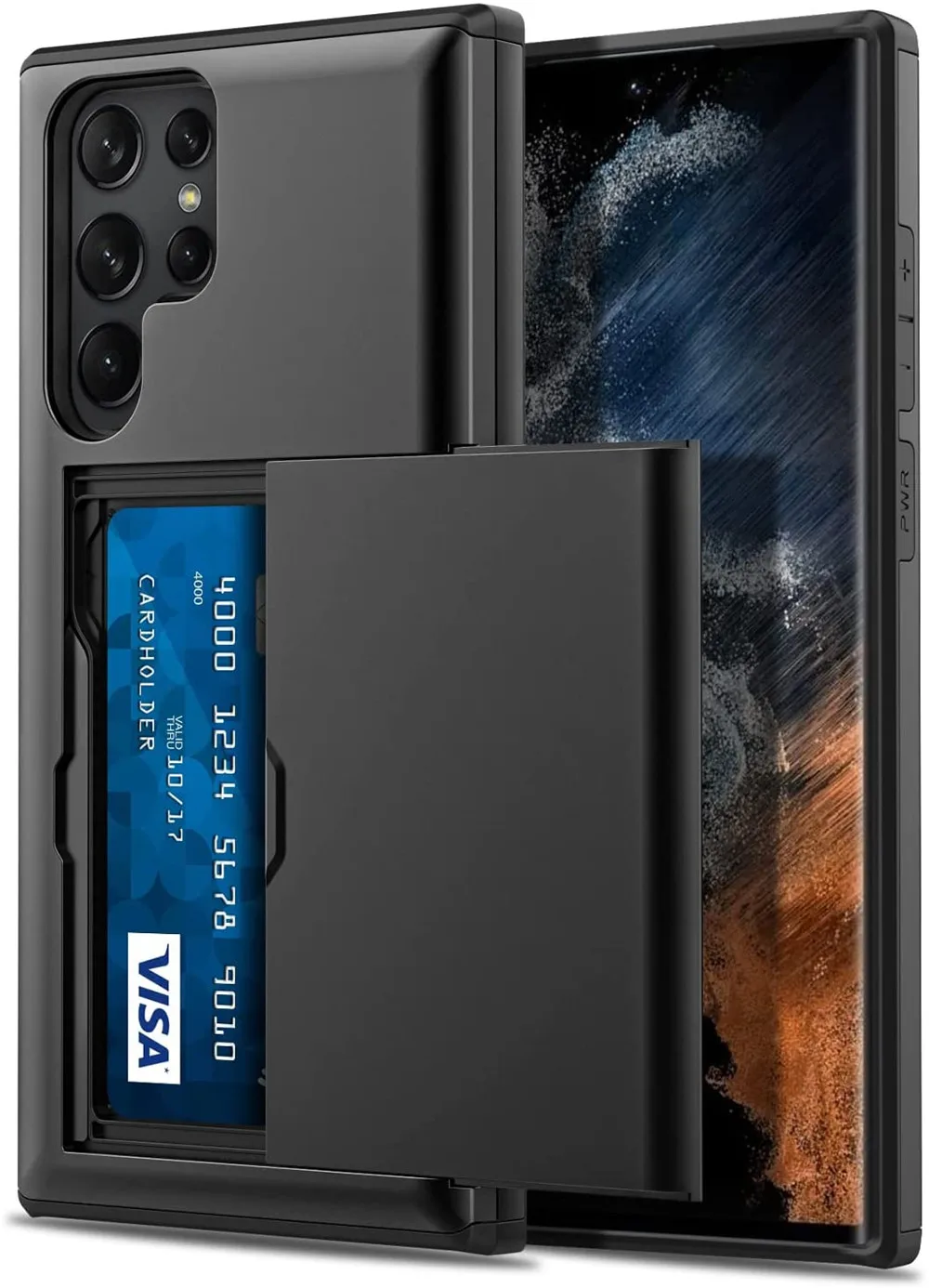 

Wallet Cover For Samsung S22 S21 Ultra Plus Case with Card Holder Dual Layer Hybrid Shell for Galaxy Note 20 Ultra 10 9 8 S20 FE