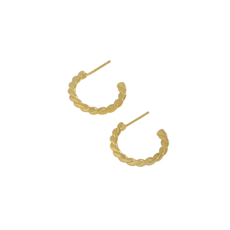 

Маленький и роскошный дизайн, простые и универсальные, золотистые и Серебристые серьги-гвоздики, Женские Уши из искусственного серебра