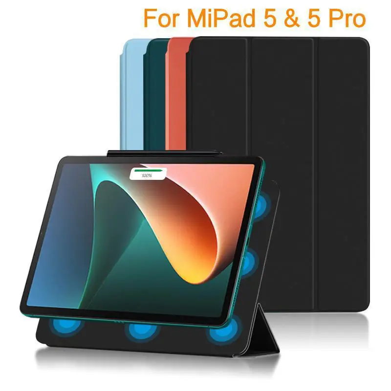 

Чехол для Xiaomi Mi Pad 5 Pro ультратонкий Магнитный смарт-чехол для планшета MiPad 5 Pro 2021 11 дюймов mipad5 с автоматическим пробуждением