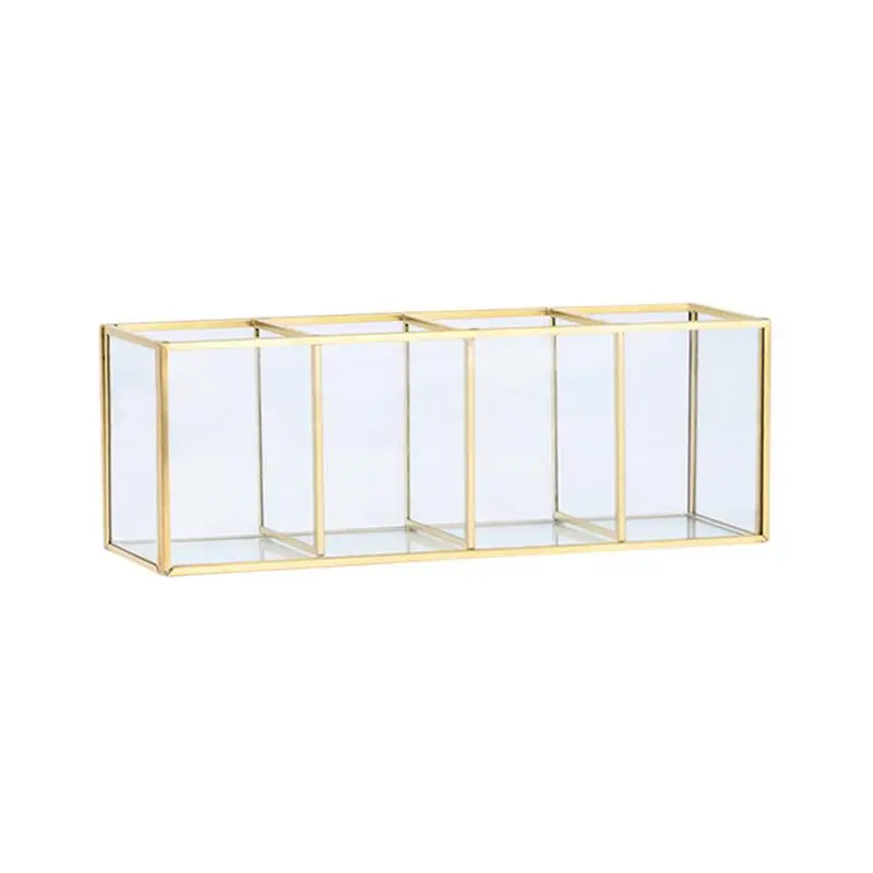 

Cosmetic Brush Holder Transparent Cosmetics Brushes Storage Holders Transparent Glass Makeup Brush Storage Box Luxury Cosmetics