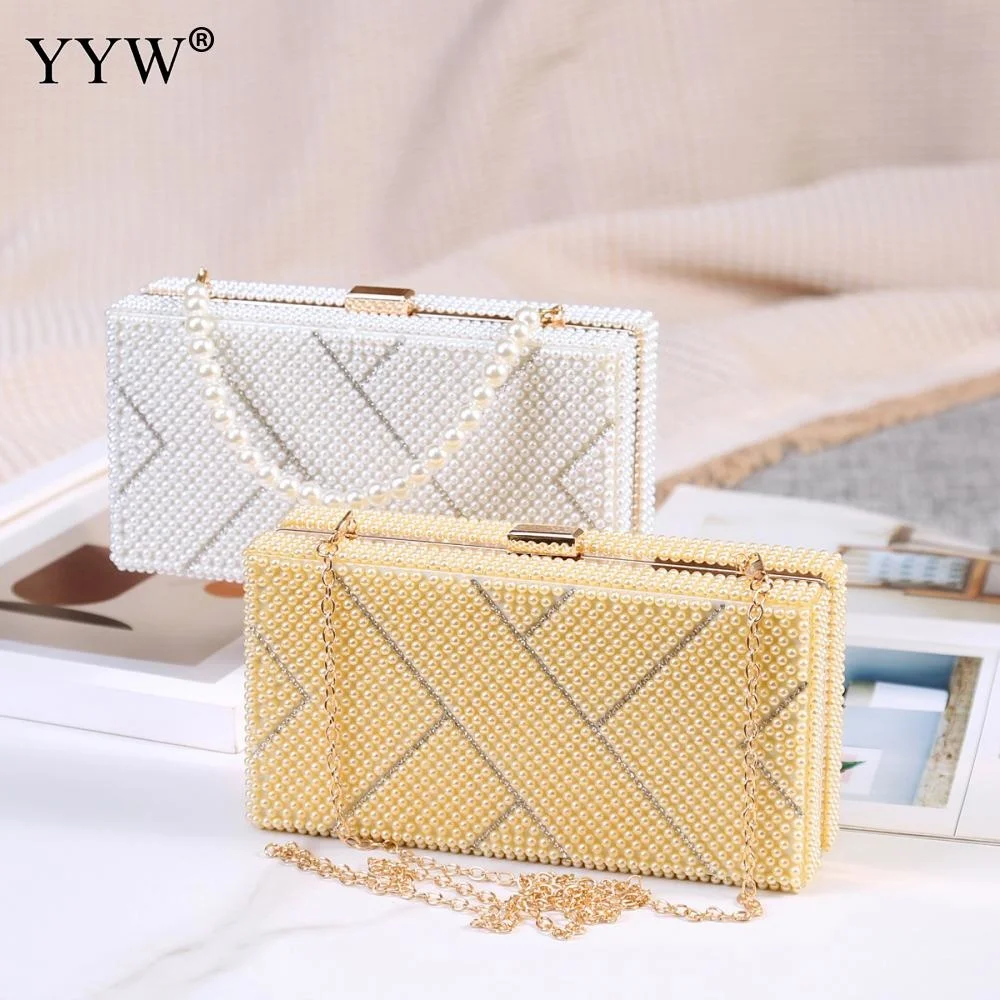 

Женский клатч, роскошные вечерние сумки, сумка из искусственного жемчуга с бусинами, сумочка для свадьбы, выпускного вечера, сумка-кошелек с бусинами и стразами