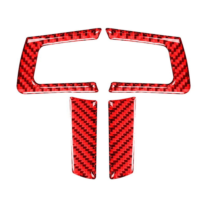 

For Mazda MX5 Miata 2009-2015 Accessories Carbon Fiber Steering Wheel Panel Trim Cover Sticker