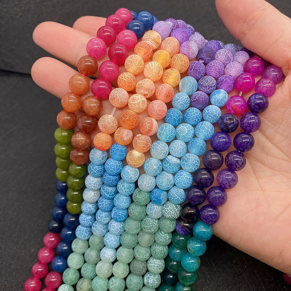 

Natural Stone Seven Chakras Quartz Interval Round Loose Beads 6/8/10 Mm Gem Mineral Beads Used In Jewelry Making DIY Bracelet