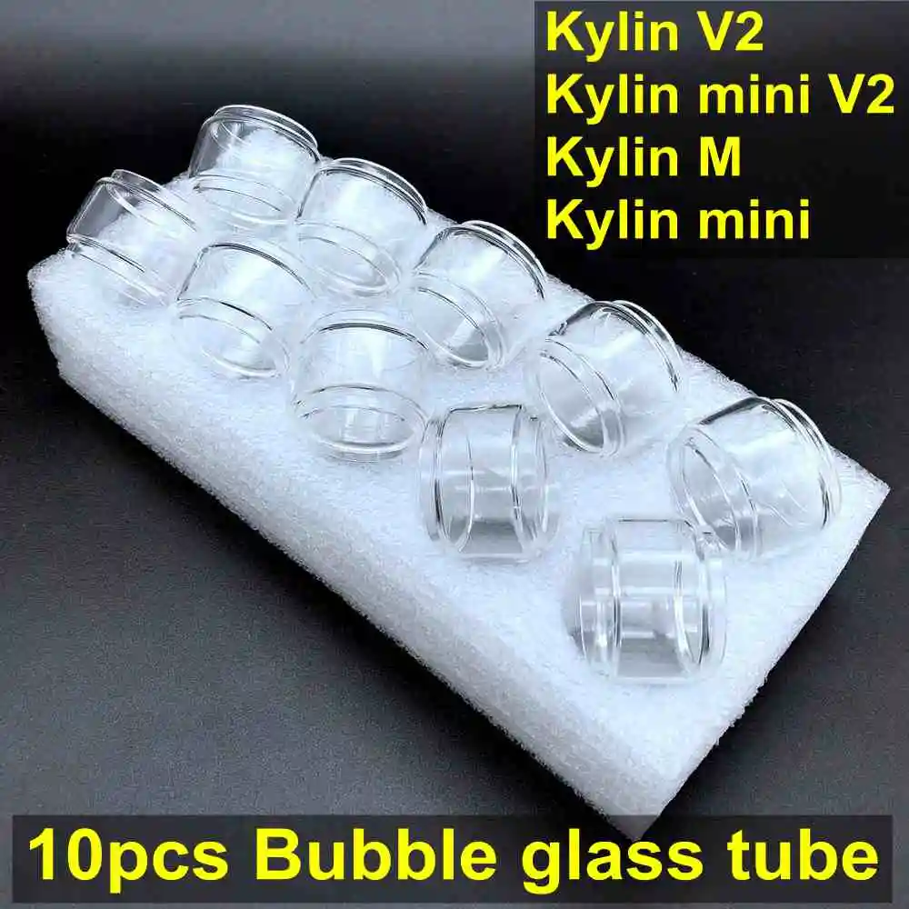 

10PCS Kylin Mini V2 RTA/ Kylin M Mesh RTA Bubble Glass Tube Straight/ Normal Glass Tank