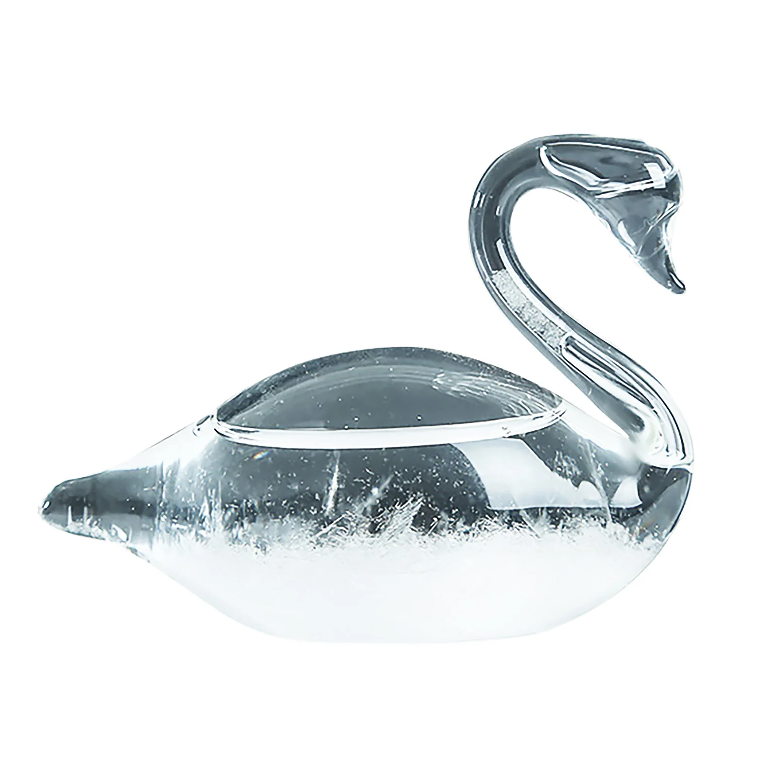 

Glass Weather Forecaster Liquid Barometer Christmas Gift Decoration Swan Shape Exquisite Weather Station Desktop Ornament Gift