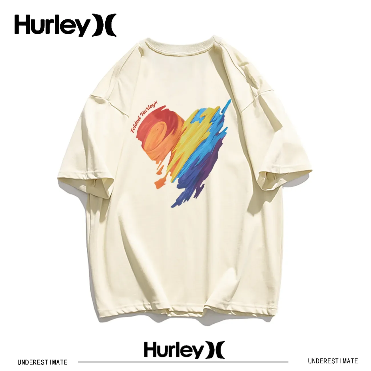 

Hurley Пляжная Одежда Мужс Men And Women T-shirt Sportswear Spring And Summer Short Sleeve New Loose Show Thin Brand Top