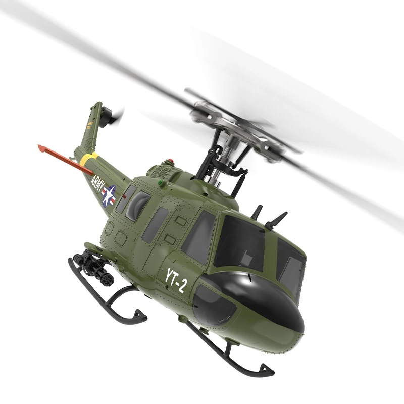 Фото 2025 Новый продукт Yuxiang F07-V 2.4G 6CH 3D UH-1 масштаб 1:34 Huey двойной бесщеточный двигатель Flybarless RC вертолет №4
