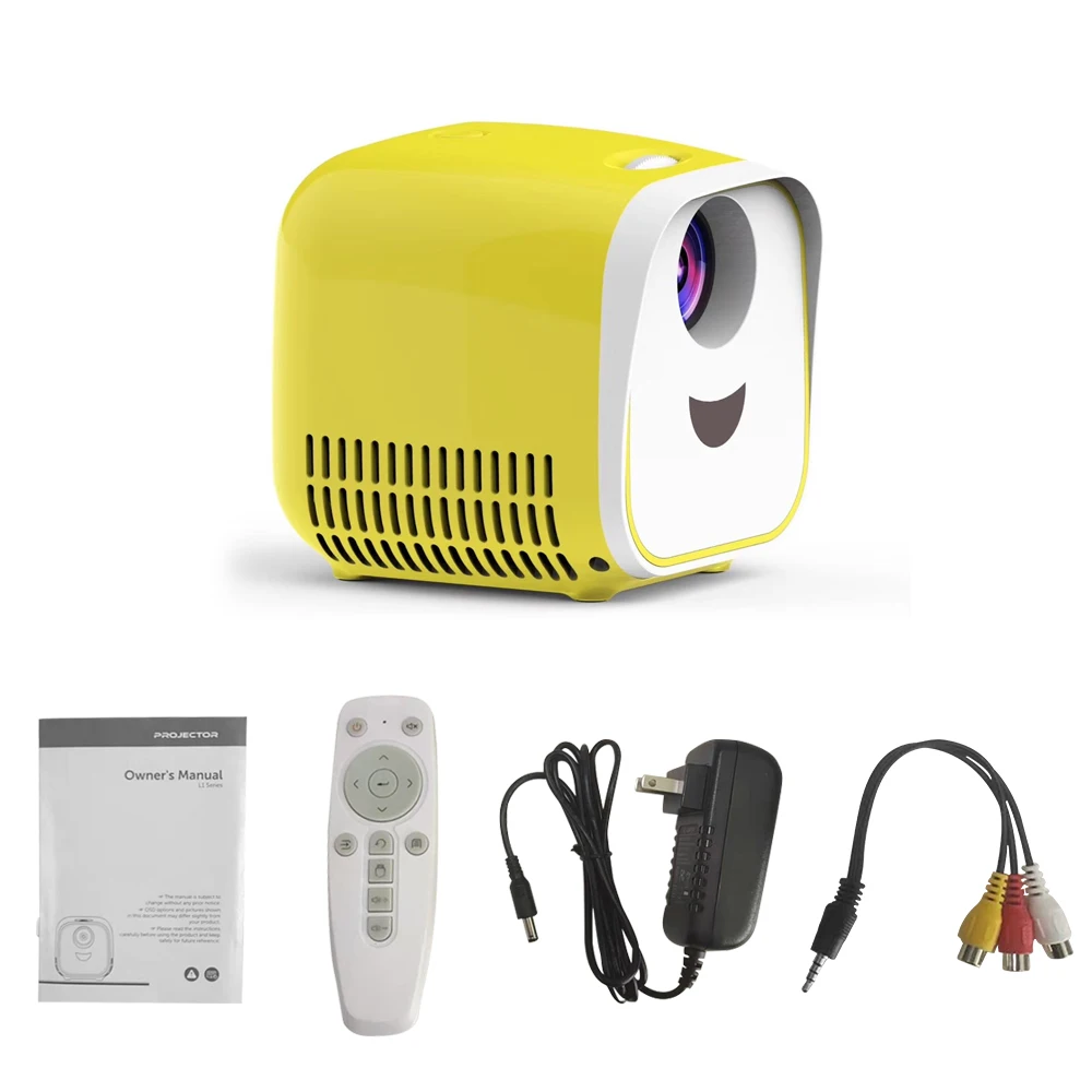 

Portable Mini 1000 Lumen Support 1080p Full HD Movie Playback Projector Home Theater Entertainment Device