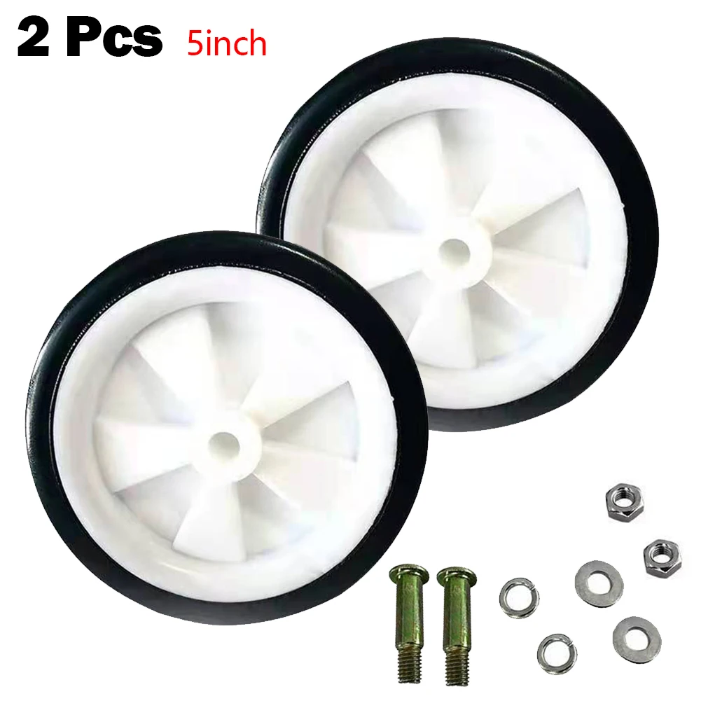 

2pcs Air Compressor Accessories Caster Plastic Wheels 5Inch 6Inch Shock Absorption Non-Slip Silent For Pumps Oil-free Machine