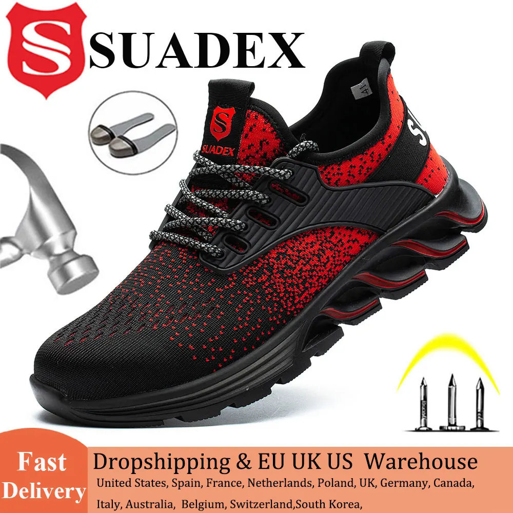 Women Steel Toe Boots Indestructible Work Shoes Lightweight 