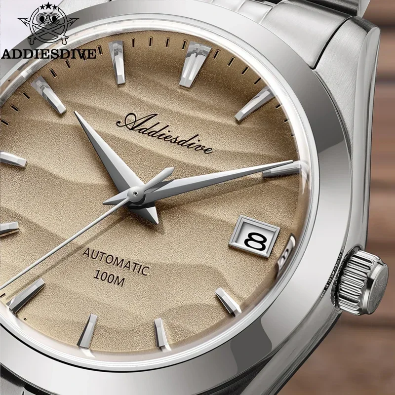 ADDIESDIVE AD2059 NH35 Автоматические механические часы для дайвинга 100 м