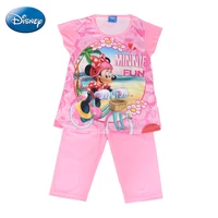 disney minnie mouse baby kids girl clothes sets summer short sleeveshorts casual pajamas suit for girls costumes kids clothing