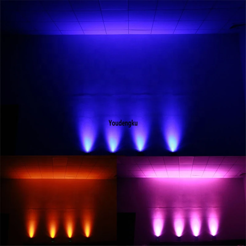 6pcs with case wireless wifi control waterproof LED Par Lights 6x18w rgbwa uv 6in1 Outdoor stage par battery event light