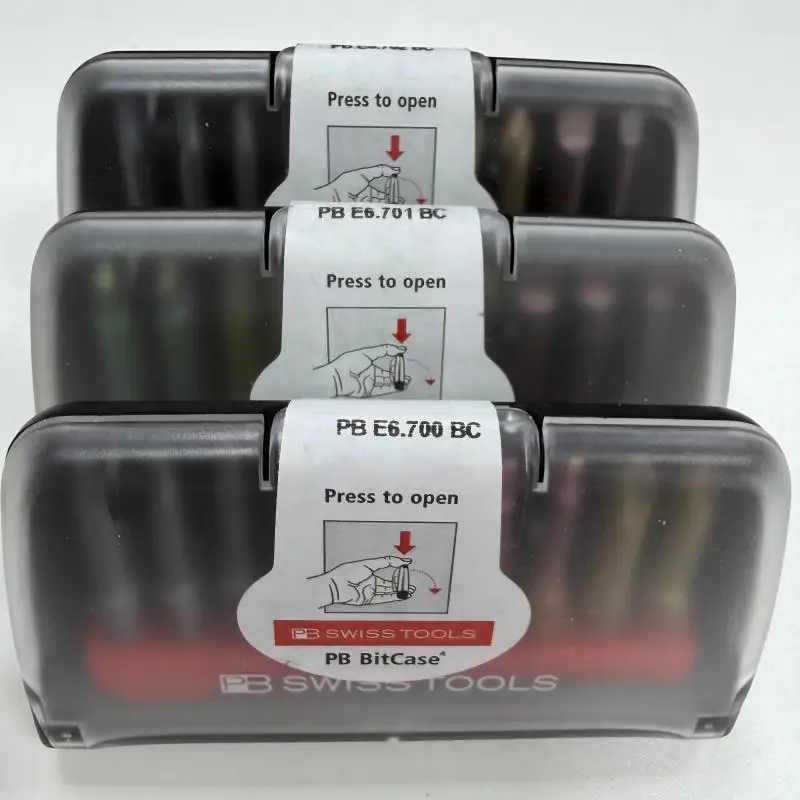 Набор бит PB Swiss Tools Hardened Anti-Camout E6.3 (10 шт.) для обслуживания автомобильной электроники, в кейсе PB E6.700 E6.701 E6.702 (art.: 3920dc7783fec) - 3920dc7783fec