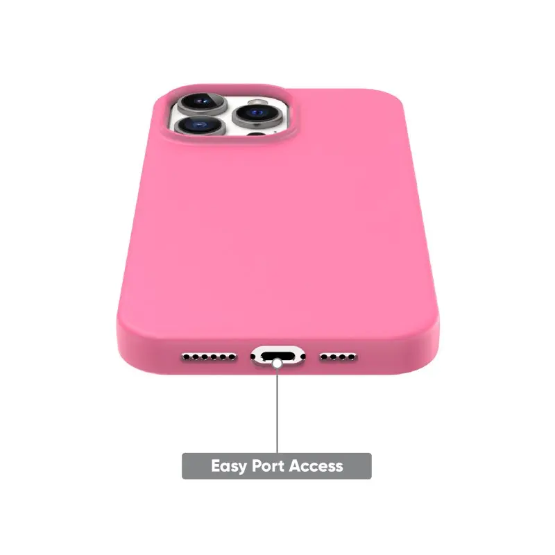 2023 new for Silicone Phone Case for iPhone 14 Pro - Pink